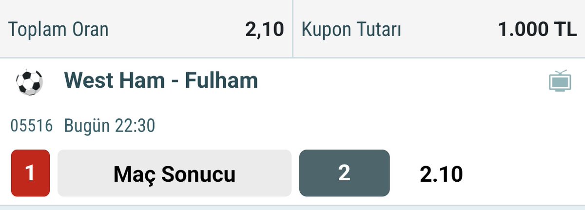 iddaakoclugu's tweet photo. West Ham & Fulham
MS2
#nesine #tuttur #bilyoner #misli #galatasaray #fenerbahce #besiktas #trabzonspor #bahis #milyoner #kasa #katlama #iddaa https://t.co/dbPkuk2MCy