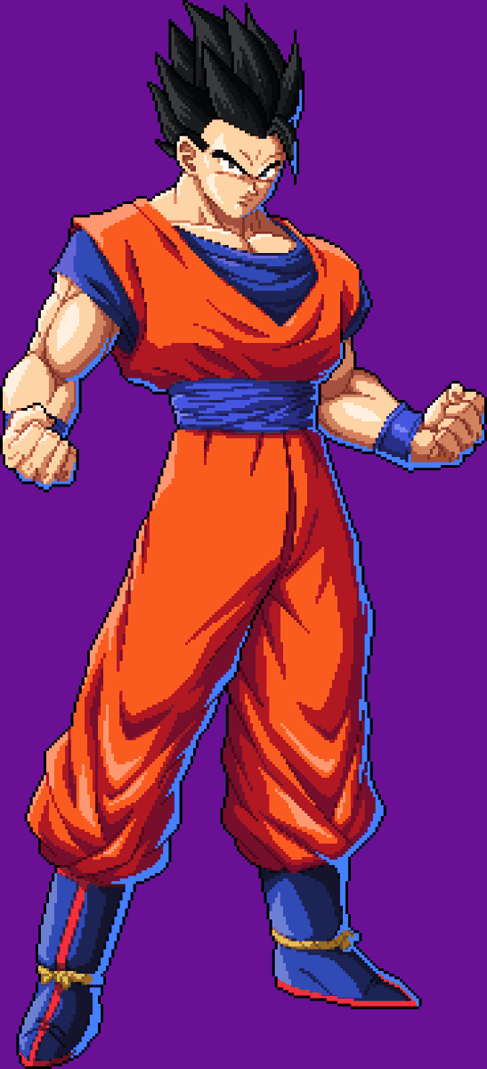 Gokuspriter888's tweet photo. Ultimate Gohan DBFZ pixel art #DragonBall #pixelart https://t.co/O6LjJnDM16