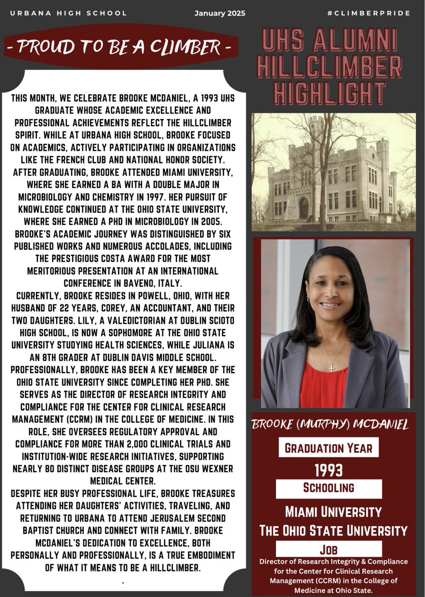 Nate Sever (@natesever7) on Twitter photo Congratulations to this month’s Hillclimber Alumni Highlights, Brooke (Murphy) McDaniel! The <a href="/UrbanaOHSchools/">Urbana City Schools</a> community is so very proud of her accomplishments! <a href="/ptrenor/">Patrick Trenor</a> <a href="/thielc/">Charles Thiel</a> <a href="/Tony_Grigsby27/">Tony Grigsby</a> <a href="/UrbanaHS_OH/">Urbana HS (Ohio)</a> <a href="/UrbanaYES/">UrbanaYES</a> #GoClimbers🙌🏼 Congratulations to this month’s Hillclimber Alumni Highlights, Brooke (Murphy) McDaniel! The <a href="/UrbanaOHSchools/">Urbana City Schools</a> community is so very proud of her accomplishments! <a href="/ptrenor/">Patrick Trenor</a> <a href="/thielc/">Charles Thiel</a> <a href="/Tony_Grigsby27/">Tony Grigsby</a> <a href="/UrbanaHS_OH/">Urbana HS (Ohio)</a> <a href="/UrbanaYES/">UrbanaYES</a> #GoClimbers🙌🏼