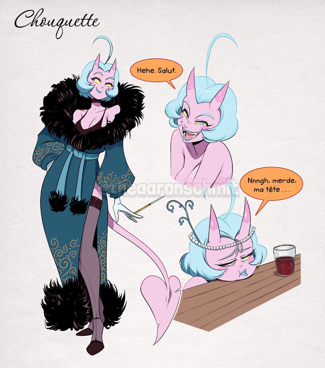 「My three favourite lady OC's right now. 」|Aaron Schmitのイラスト