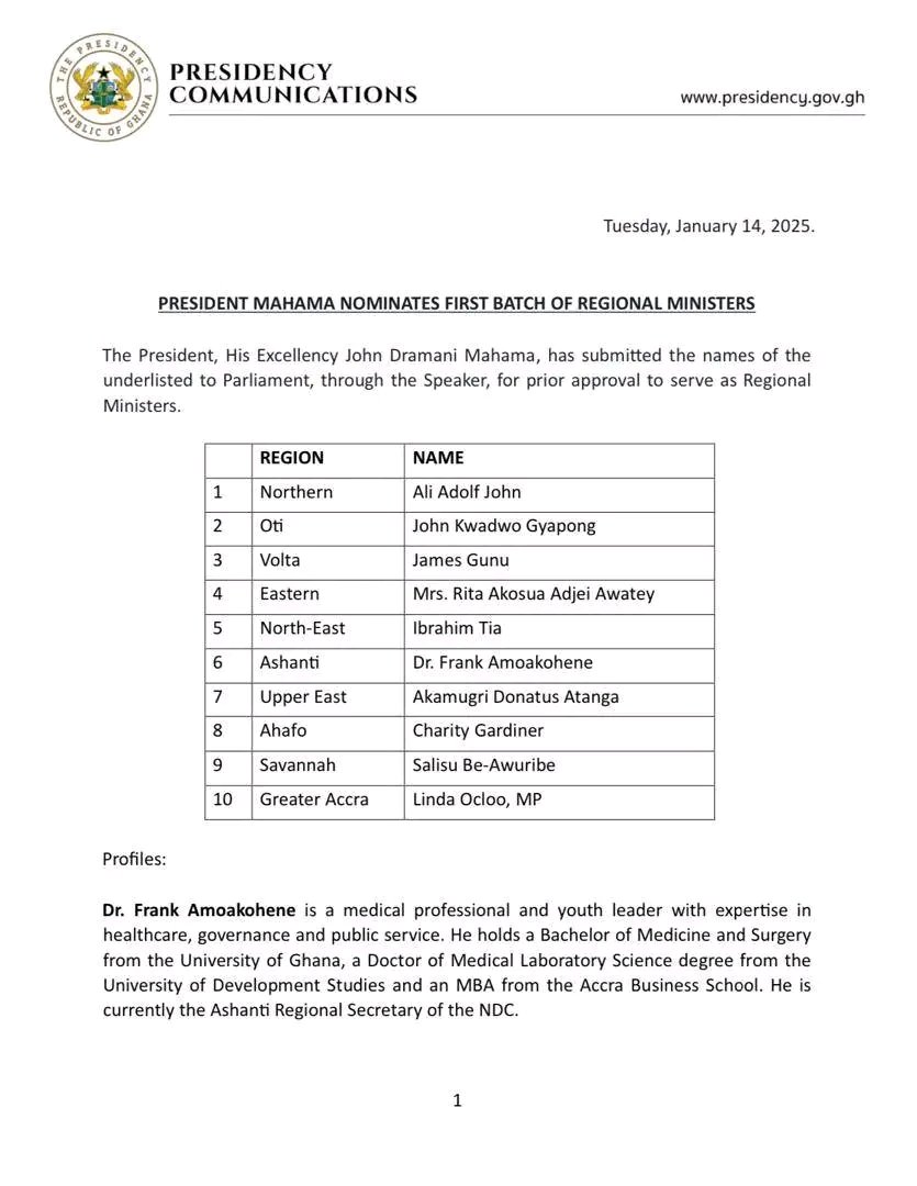 Kofi Adotey (@skadotii) on Twitter photo Congratulations to Frank and all regional minister appointees! I'm very happy about this list. <a href="/JDMahama/">John Dramani Mahama</a> I salute! Congratulations to Frank and all regional minister appointees! I'm very happy about this list. <a href="/JDMahama/">John Dramani Mahama</a> I salute!