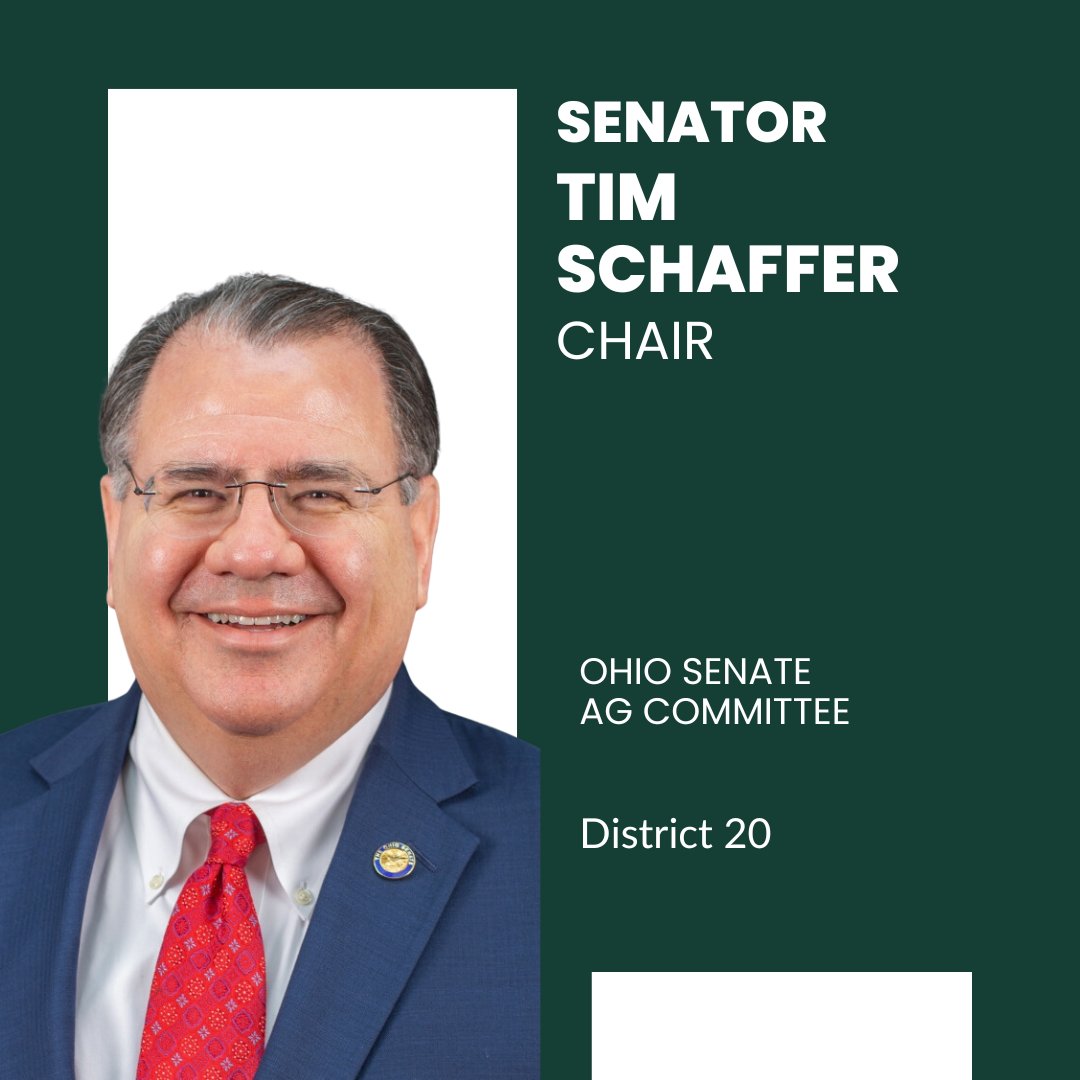 Congratulations, Senator Tim Schaffer, on your appointment as Chair of the Ohio Senate Agriculture Committee! 

We look forward to working with you to advance policies that benefit Ohio’s soybean farmers and the Ohio agricultural community. 

<a href="/TimSchaffer/">Tim Schaffer</a>