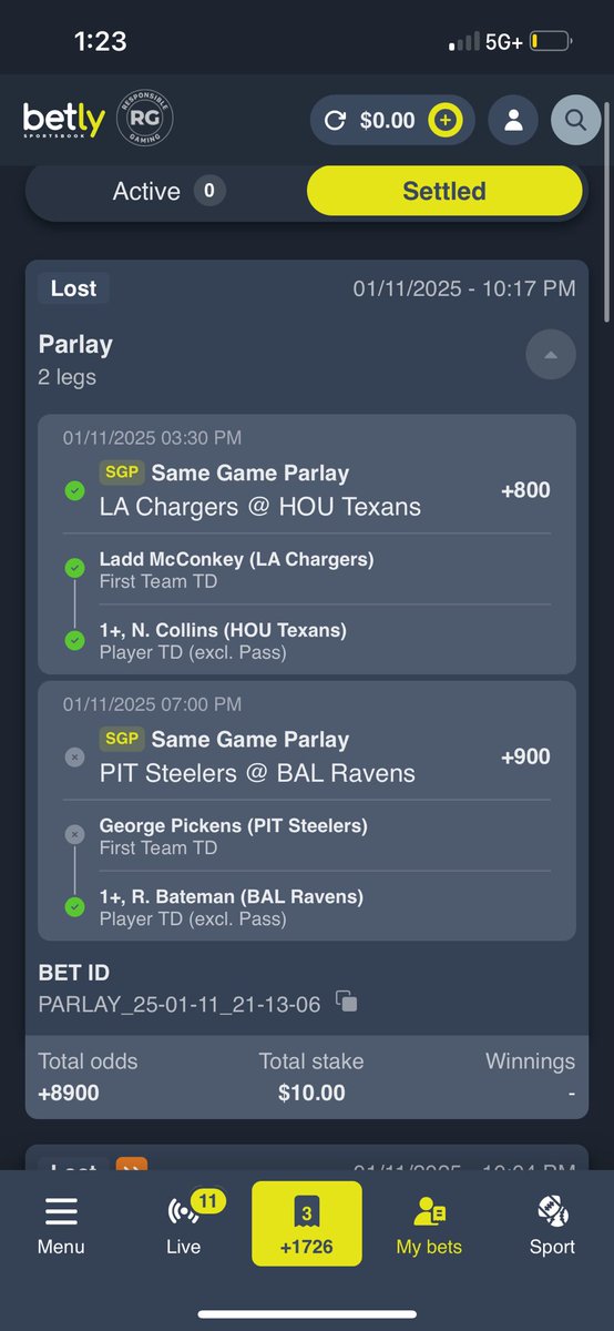 camronbrady5's tweet photo. @BookitWithTrent @pikkitsports $10 to pay $900. Pickens scored second instead of first @BookitWithTrent https://t.co/5XMO8Yo046