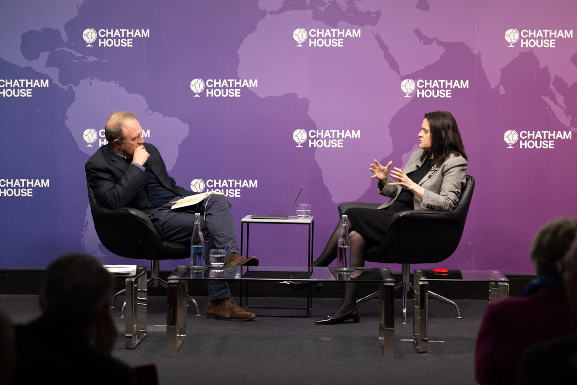 Tonight Chatham House Director <a href="/bronwenmaddox/">Bronwen Maddox</a> delivered her 2025 lecture.

In a wide-ranging conversation chaired by James Harding (<a href="/tortoise/">Tortoise</a>), Bronwen discussed the multiple flashpoints facing the international order this year.

Watch our event in full: bit.ly/3WeL1W4