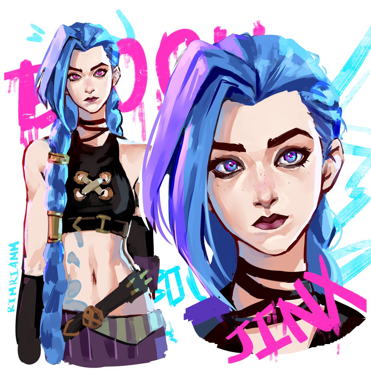 rimri4mm's tweet photo. #jinx #arcane #art https://t.co/Eqsf9oli83