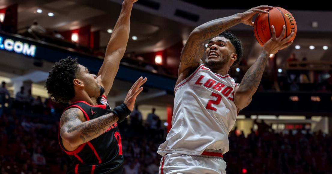 ABQJournal's tweet photo. Around the Mountain: UNM's Dent, honored again with a weekly award, is making case for Player of the Year https://t.co/Pyqxhyvmjo https://t.co/WeUeILkQrr