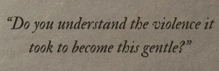 It was always about the hard ways we had been through, and we survived alone, completely alone.