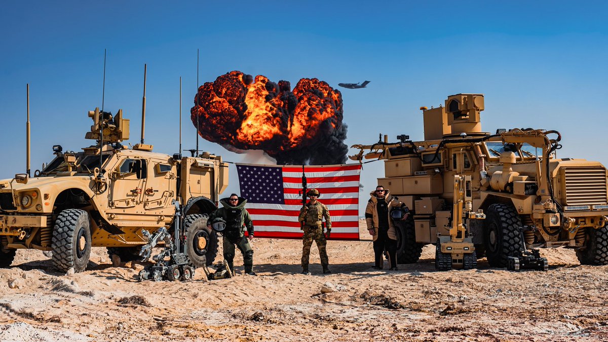 U.S. Air Forces Central (@usafcent) on Twitter photo Liberty and justice for all 🇺🇸🪖
Our Explosive Ordnance Disposal team specializes in neutralizing threats and protecting our forces. Using sophisticated equipment and devices, keeping our troops safe and enabling them to complete their mission. <a href="/CENTCOM/">U.S. Central Command</a> @AirmanMagazin <a href="/USAFCEE/">AFCEE</a> Liberty and justice for all 🇺🇸🪖
Our Explosive Ordnance Disposal team specializes in neutralizing threats and protecting our forces. Using sophisticated equipment and devices, keeping our troops safe and enabling them to complete their mission. <a href="/CENTCOM/">U.S. Central Command</a> @AirmanMagazin <a href="/USAFCEE/">AFCEE</a>