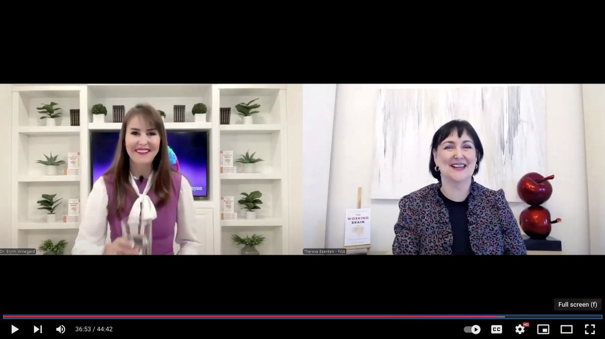🎉 Big TY to <a href="/NSB_Speakers/">NSB</a>  &amp; <a href="/theresabeenken/">TheresaB</a>  for having me on their webinar! The full talk, "Brain-Based Strategies for Your Best Career Year Yet," is now FREE to watch: 👉 youtube.com/watch?v=3eE3ST…
More in The Working Brain: drbrynn.com/book
#BoostYourBrain #Neuroscience