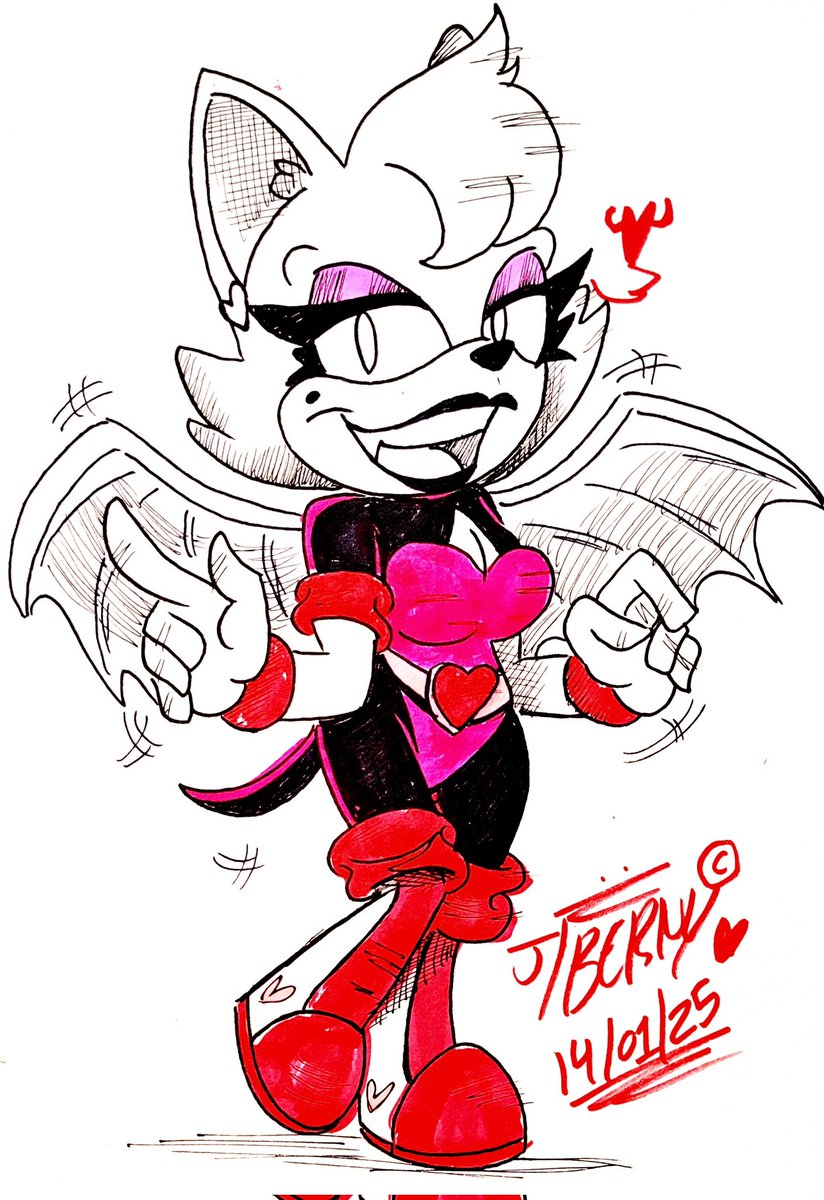 BerEst45953206's tweet photo. I SHOULD DRAW HER MORE, HECK EVEN MORE THE FEMALE CHARACTERS😅😋💘
#SonicTheHedgehog #archiesonic #SonicIDW #RougeTheBat #doodleart #markerdraw #traditionalart https://t.co/FIJLKnoCiV