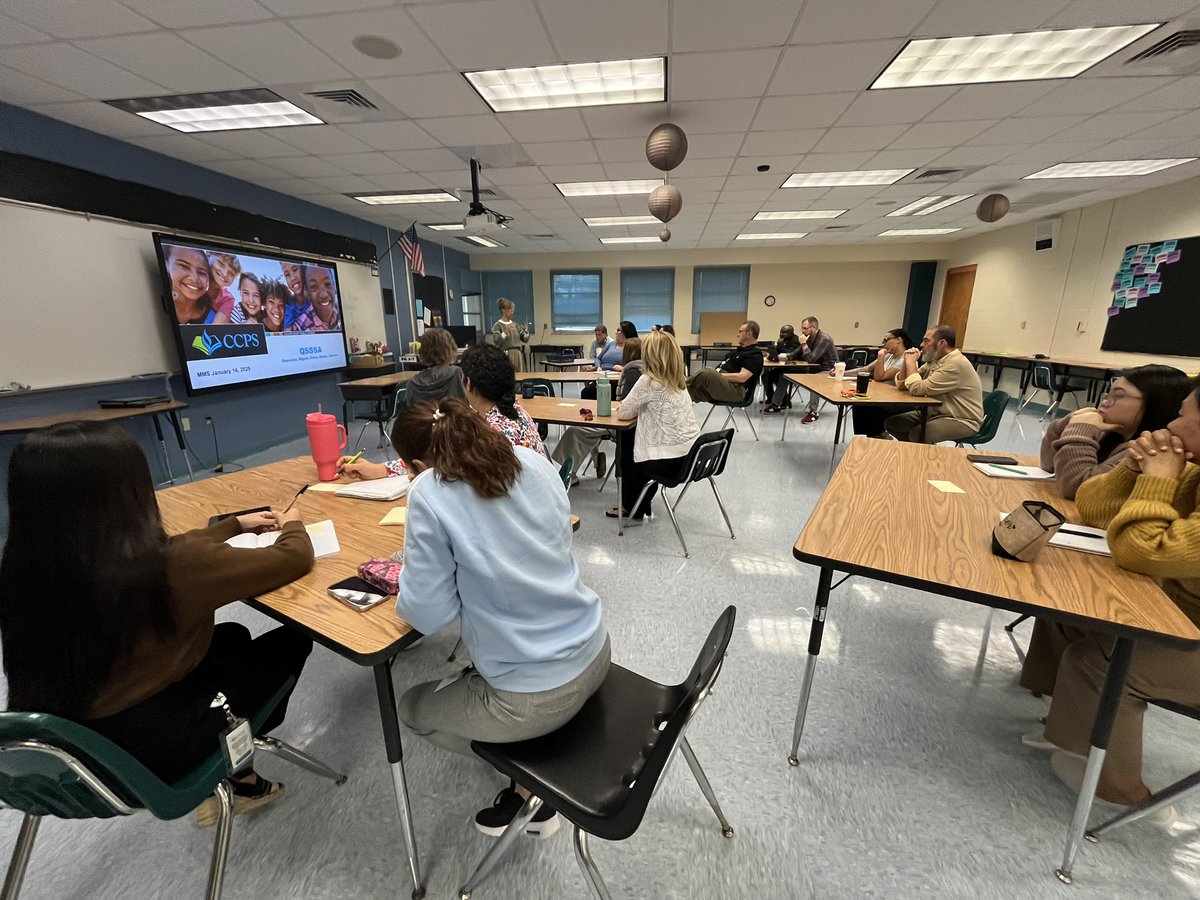 AJMicieli's tweet image. Ms. Perry from @collierschools supported the teachers at Manatee Middle School with ways to guide students with collaborative learning.

The #QSSSA learning structure can be used in all content areas.

Teachers have already started implementing the lesson they learned in class.