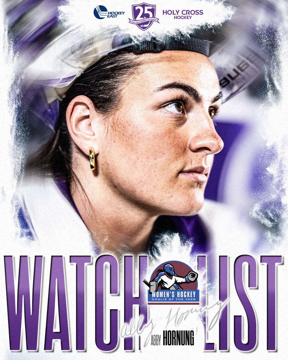 HCrossWHockey's tweet photo. 🥳 Congratulations to @abby_hornung on being named to the Women's Goalie of the Year Award Watch List!

📰 https://t.co/ktPzhywckW

#GoCrossGo https://t.co/WFTxOX0Awo