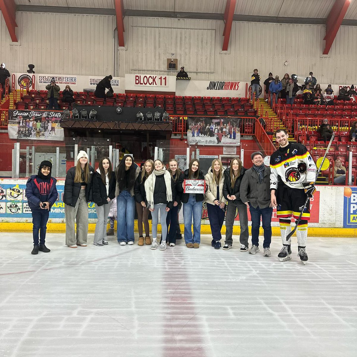Ribchester Rovers FC (@ribchesterfc) on Twitter photo The under 14 girls were guests of <a href="/blackburnhawks/">Blackburn Hawks</a> on Sunday evening.
The Hawks now have a new group of fans.
They were invited on to the ice for a presentation & then in to the dressing room after the match.
Thank you so much. We will be back. 💙🤝🦅 The under 14 girls were guests of <a href="/blackburnhawks/">Blackburn Hawks</a> on Sunday evening.
The Hawks now have a new group of fans.
They were invited on to the ice for a presentation & then in to the dressing room after the match.
Thank you so much. We will be back. 💙🤝🦅