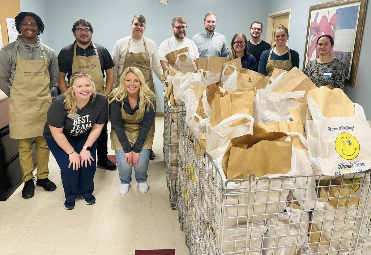The TriCounty Young Professionals Monday Impact Crew rolled up their sleeves for a day of volunteering, sorting, and stocking food at the pantry.
