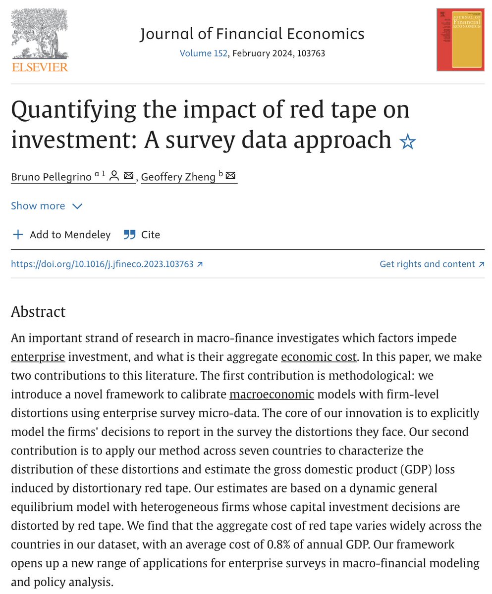 Bruno Pellegrino (@bpellegrino_cbs) on Twitter photo Delighted that our paper on the economic cost of Red Tape's economic has been cited up by the new 🇫🇷 Prime Minister François @Bayrou in his General Policy Statement before the <a href="/AssembleeNat/">Assemblée nationale</a>ionale. We hope that our work will continue to inform the crucial debate that was Delighted that our paper on the economic cost of Red Tape's economic has been cited up by the new 🇫🇷 Prime Minister François @Bayrou in his General Policy Statement before the <a href="/AssembleeNat/">Assemblée nationale</a>ionale. We hope that our work will continue to inform the crucial debate that was