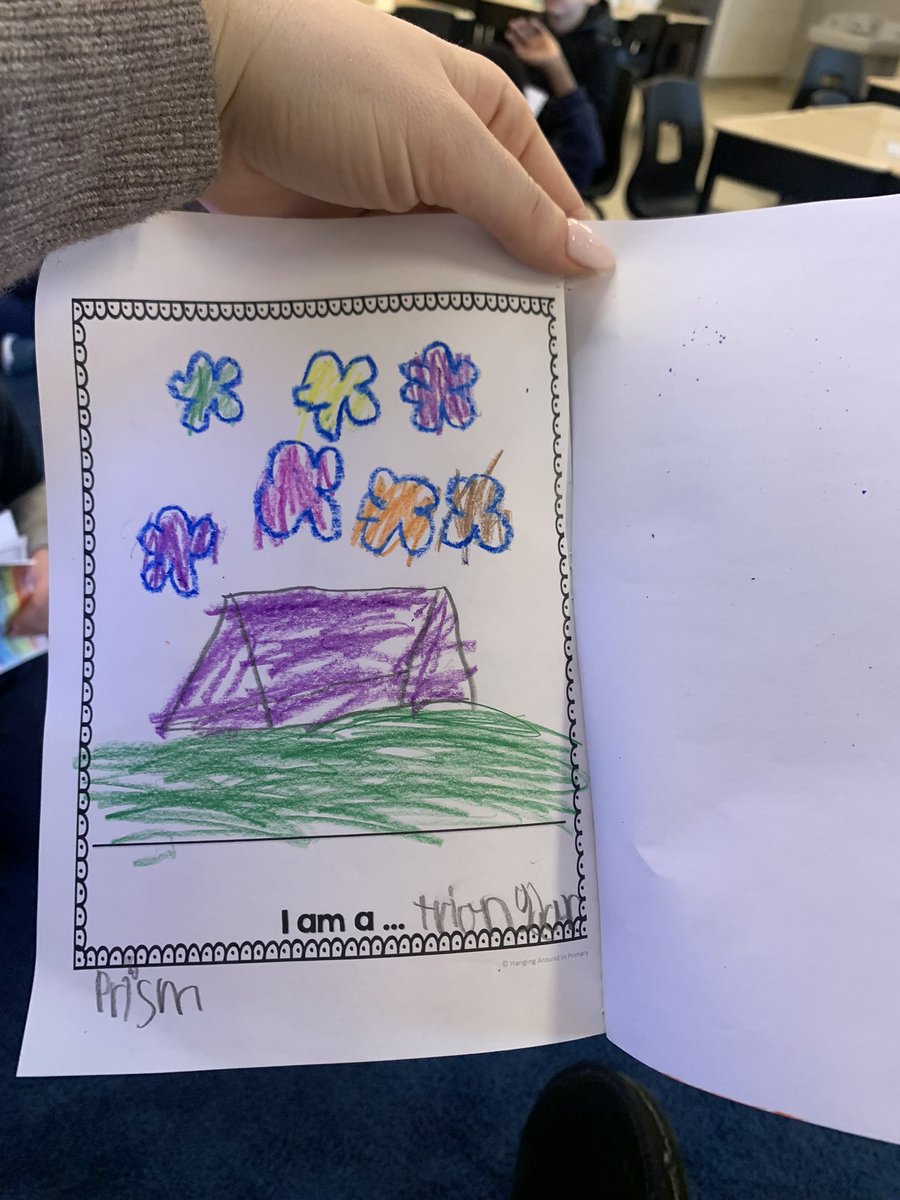 MrsLangdonHCDSB's tweet photo. Mystery solved! We worked hard creating a book of clues to help our friends guess our 3D solid! 🧊🏀🗻@StCeciliaHCDSB https://t.co/zaBm9xJskx