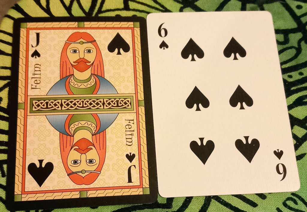 mysticjames1111's tweet image. 14/01/25
Jack ♠️ 
6 ♠️ 
#Celtic Peacock Playing Cards 
A troublemaker might attempt to push your buttons or deliberately aggravate you.
You can deal with this rival or #pompous chatterbox by #communicating very sharply with them.
If necessary, cut them out of your life totally!