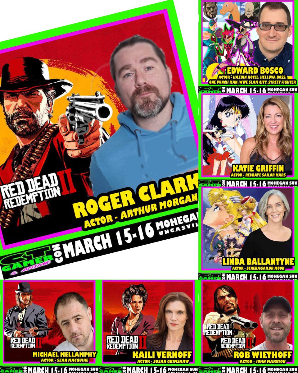 check out our show at <a href="/Mohegan/">Mohegan</a> - which is celebrating its 8th annual show on March 15-16! Meet actors from Red Dead Redemption, Sailor Moon, Hazbin Hotel and more! Plus shop for cards, games, artwork, clothes and cool stuff! Play in our card and video games tournaments!