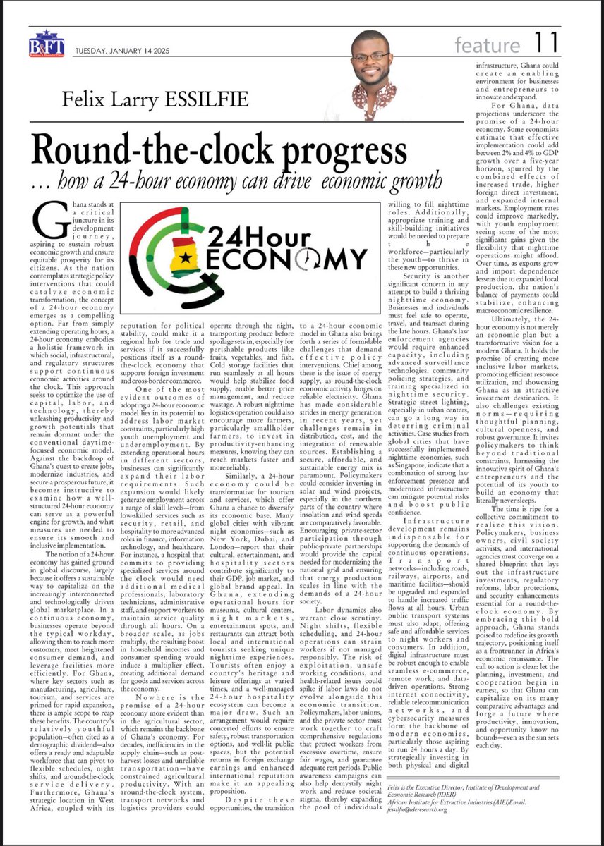 fessilfie2's tweet photo. At page 11 of today’s edition of Business and Financial Times Newspaper @Cassielforson @JDMahama @ndccommbureau @OfficialNDCGh @NDC360official https://t.co/5QHHZ5EjK0