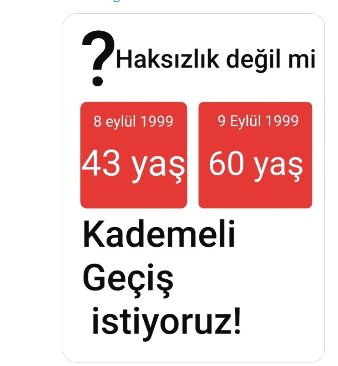 Berkyaruk42's tweet photo. 8.9.1999 43 yaş emekli tc vatandaşıda 
9.9.1999 60 yaş mezarda yunan vatandaşi mi ? 

👉eyt linin 6000 primi 
Benim 7500 primim daha mı değerli 👈 adaletin batsın adaleti olmayan parti 

 #KademeYoksaSeçimOlsun https://t.co/OnbiZHTfkp