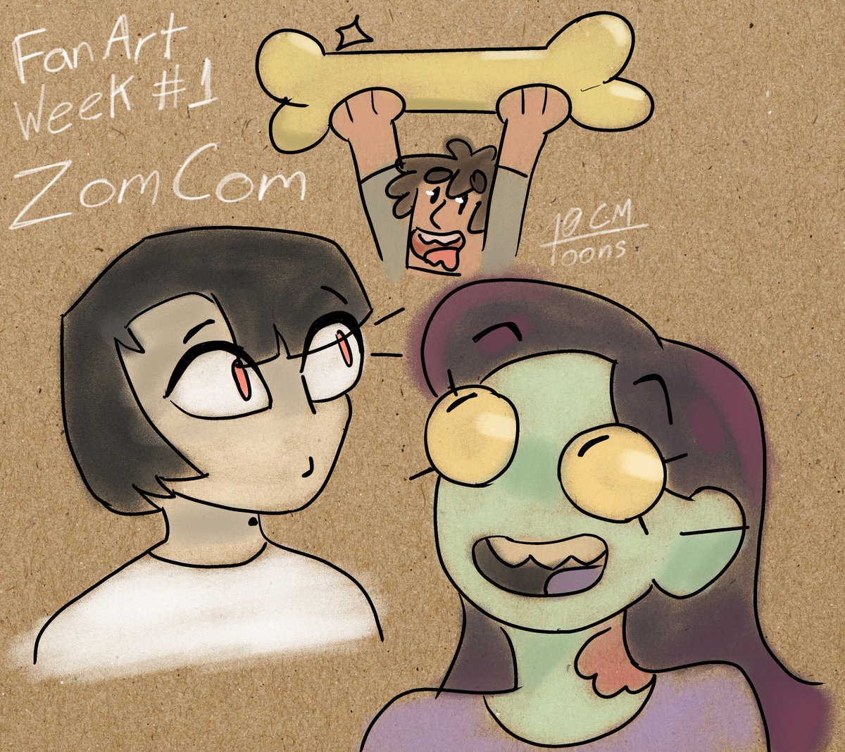 10cmToons's tweet photo. I made a list of multiple comics and cartoons I wanted to make fan art of. But as I couldn't choose where to start, I used a random picker and ZomCom (made by @EmiliaMGArts) came up first.
A bit rough for my taste, but better than not doing anything.
#fanart #zomcom #webtoon https://t.co/4gua1wTwKg