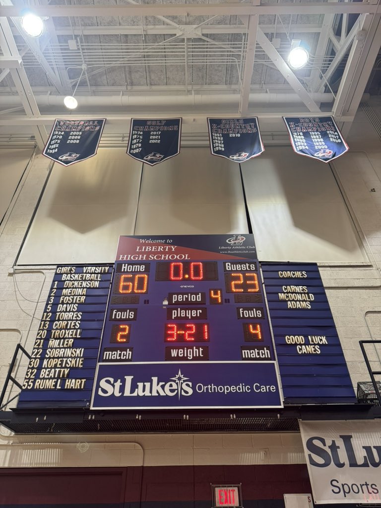 Frank421 (@frankers421) on Twitter photo <a href="/LadyCanesGBB/">Liberty HS Girls Basketball</a> final score
<a href="/KeithGroller/">Keith Groller</a> <a href="/joeydra1/">Joey Draper</a> <a href="/JoshFolck/">Josh Folck</a> <a href="/derek_bast/">Derek Bast</a> <a href="/LHsStrength/">LHS Sports Performance</a> <a href="/LVHSSports/">Lehigh Valley Sports</a> @CMichael_ATVN
<a href="/BRC13Sports/">BRC13 Sports</a> <a href="/lvvarsity/">Morning Call Varsity Sports</a>
<a href="/eastpasportsnet/">Eastern Pennsylvania Sports Network</a> <a href="/D11Sports/">D11Sports</a> <a href="/kylecraigsports/">Kyle Craig</a> <a href="/TomHousenick/">Tom Housenick</a>
Lib vs Allen
Highlight of the night still undefeated at home <a href="/LadyCanesGBB/">Liberty HS Girls Basketball</a> final score
<a href="/KeithGroller/">Keith Groller</a> <a href="/joeydra1/">Joey Draper</a> <a href="/JoshFolck/">Josh Folck</a> <a href="/derek_bast/">Derek Bast</a> <a href="/LHsStrength/">LHS Sports Performance</a> <a href="/LVHSSports/">Lehigh Valley Sports</a> @CMichael_ATVN
<a href="/BRC13Sports/">BRC13 Sports</a> <a href="/lvvarsity/">Morning Call Varsity Sports</a>
<a href="/eastpasportsnet/">Eastern Pennsylvania Sports Network</a> <a href="/D11Sports/">D11Sports</a> <a href="/kylecraigsports/">Kyle Craig</a> <a href="/TomHousenick/">Tom Housenick</a>
Lib vs Allen
Highlight of the night still undefeated at home