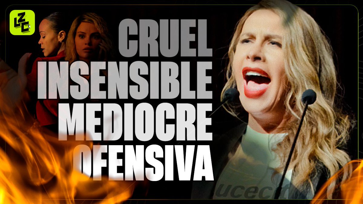 LZCOficial's tweet image. Emilia Pérez triunfó en Cannes, en Hollywood, en los Globos de Oro. Es una de las favoritas en los premios Oscar.

Y es una de las peores películas de los últimos años, la cual es aplaudida en el extranjero de la forma más frívola y cruel.

Mañana | 12:00