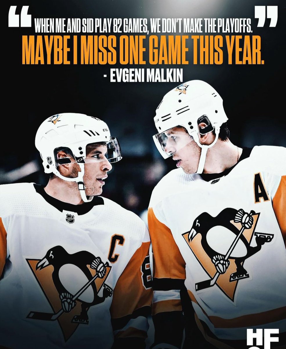 nhlpens's tweet photo. Malkin comes back, Crosby goes out. You boys slick. https://t.co/5tSNlTUAQJ
