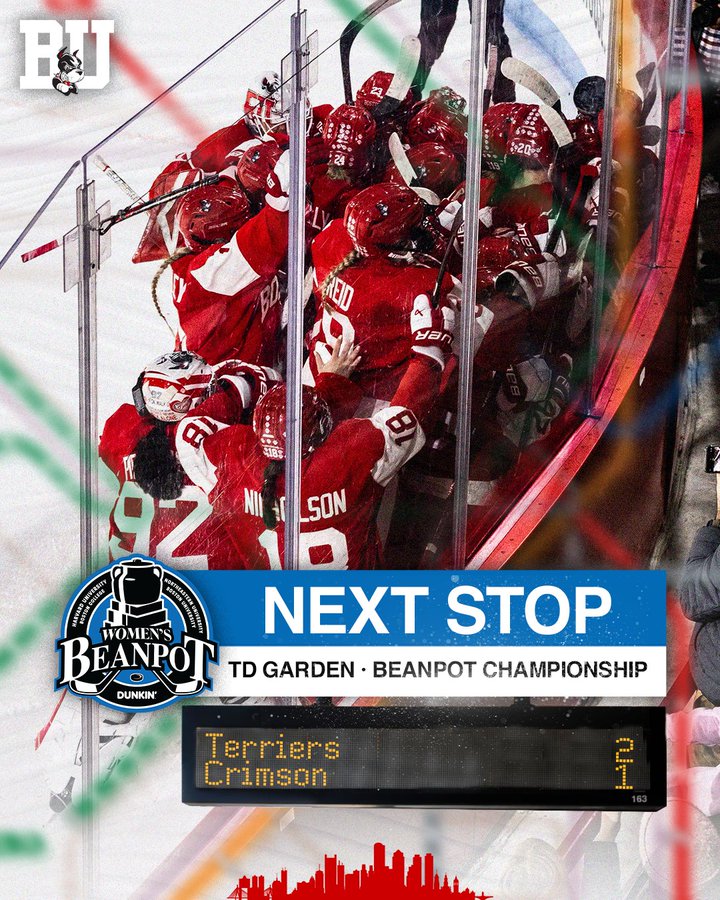 Terriers rally past Harvard on extra-attacker and OT goals; Central Scouting Midterm Rankings