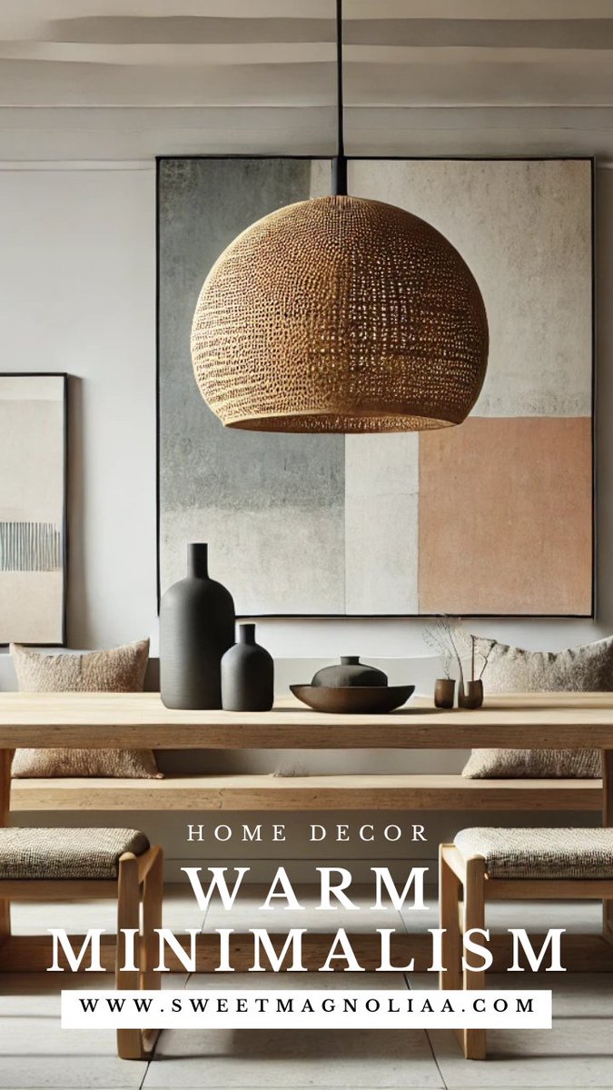 SweetMagnoliaa1's tweet photo. Discover warm minimalism—a design style that blends simplicity with cozy textures, earthy tones, and natural materials for a home that feels like a hug.

#warmminimalism #minimalism #interiordesign #homedecor #decoratingtips https://t.co/ve54C8QTwV