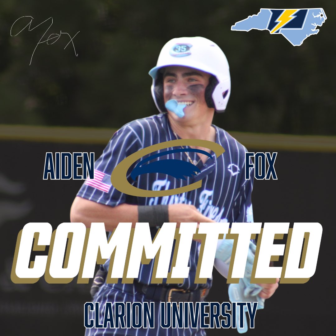 Congratulations to <a href="/Aiden_Fox04/">Aiden Fox</a> on his commitment to <a href="/ClarionBaseball/">Clarion Baseball</a>!