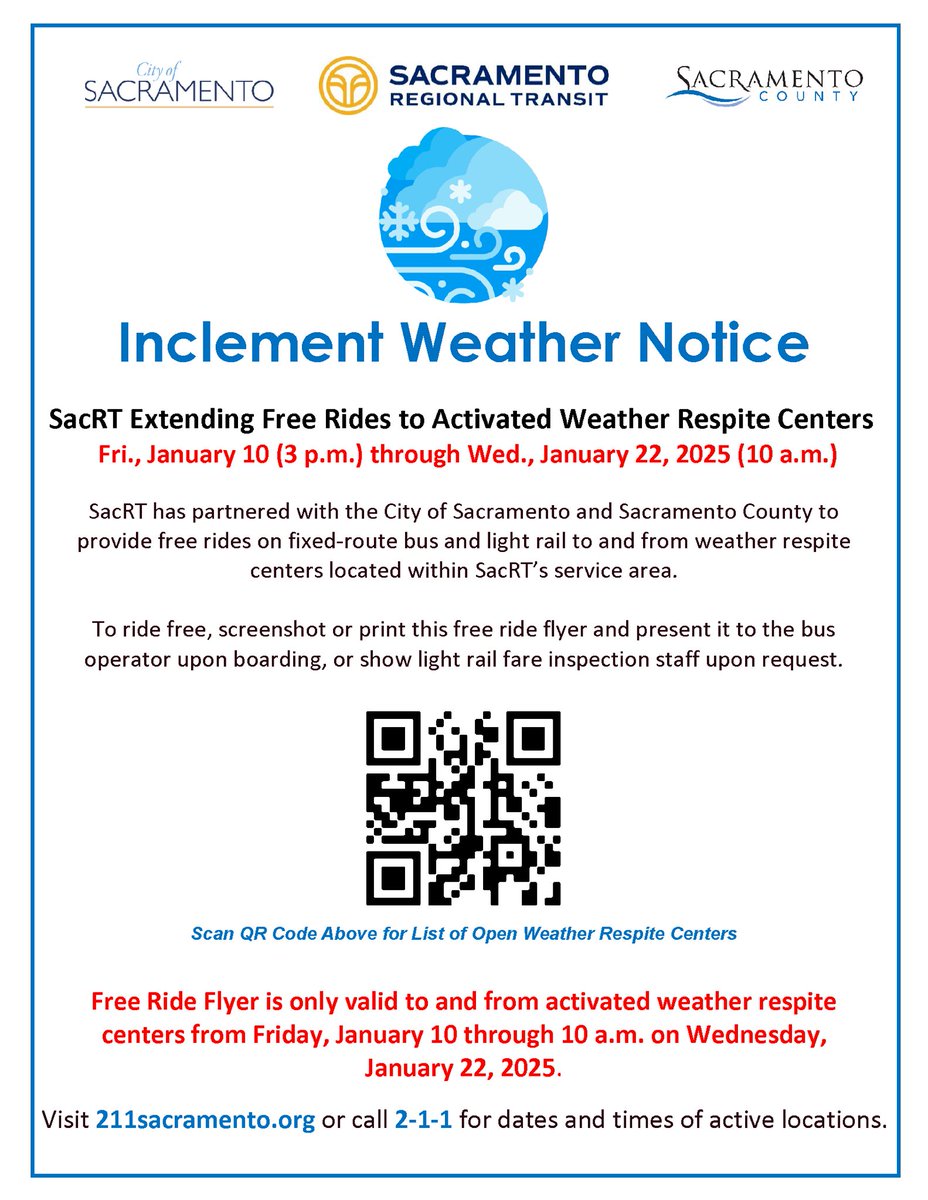 With the continued cold temperatures, the City is extending weather-respite operations at the Outreach and Engagement Center and the North 5th Street Navigation Center.
 
Read more: wp.me/p3ZwPQ-8UN