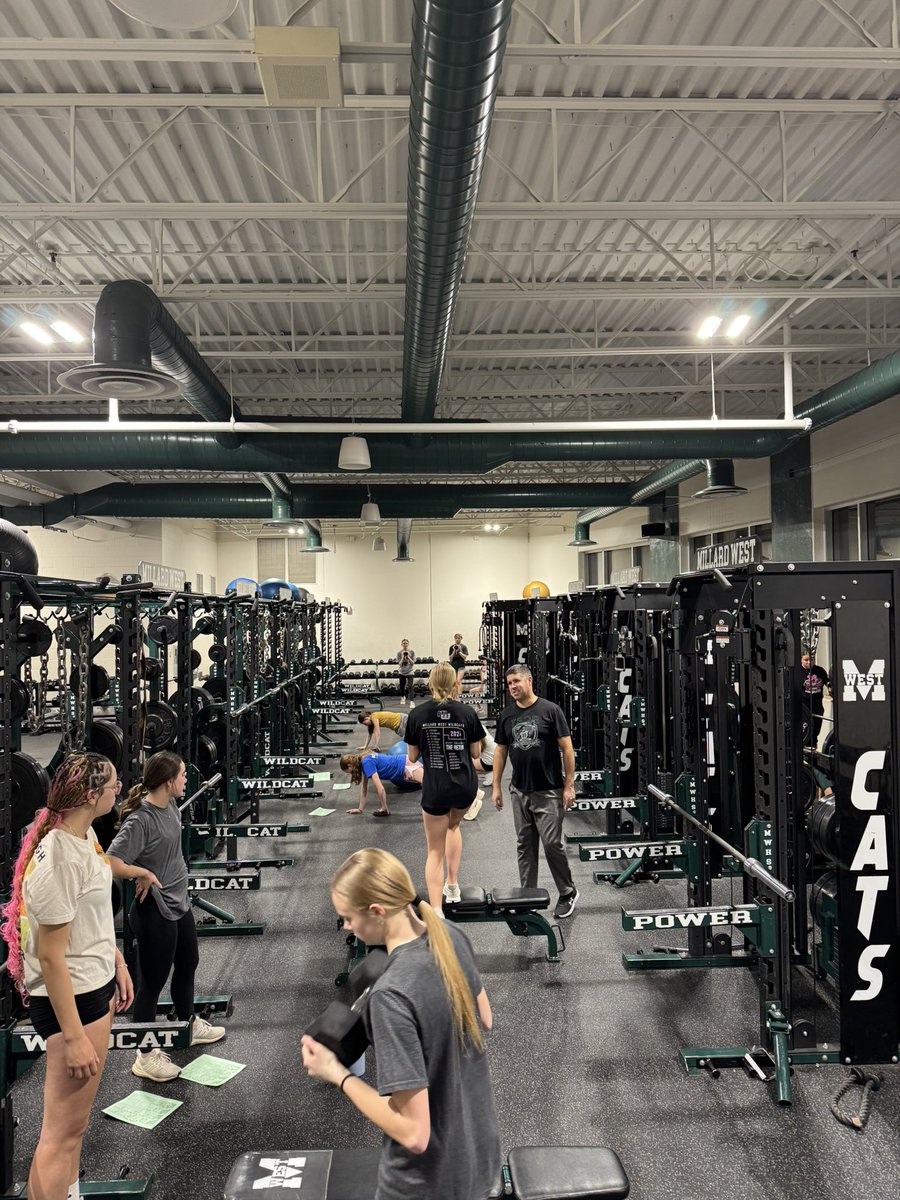 MWestGirlsTrack's tweet image. Conditioning was underway last week. Building some strength before the season kicks off……48 days. #WildcatPower