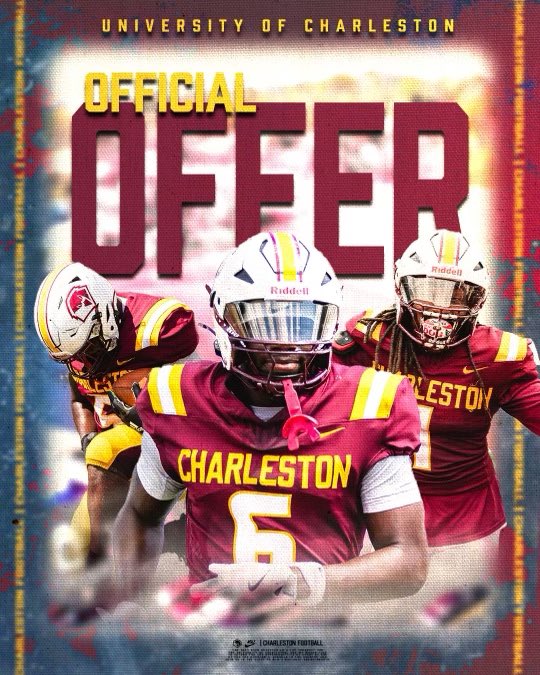 After a great talk with <a href="/CoachHBecker/">Hunter Becker</a> Blessed to say I’ve Received an offer from Charleston University #AGTG
