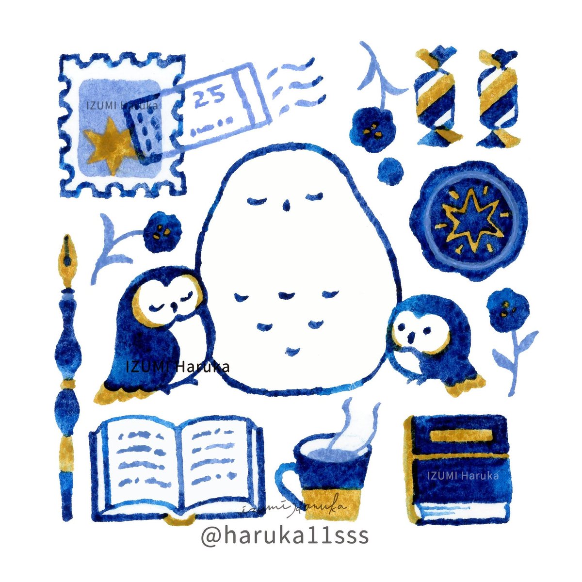 #カラフルフクロウ 
#フクロウ #透明水彩 

🦉月水金に新作定期投稿中！
 
⋰⋰⋰⋰⋰⋰⋰⋰ ⋰⋰⋰ ⋰⋰