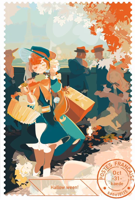 \\\\ Hi ///Autumn-winter illustration#PortfolioDay 