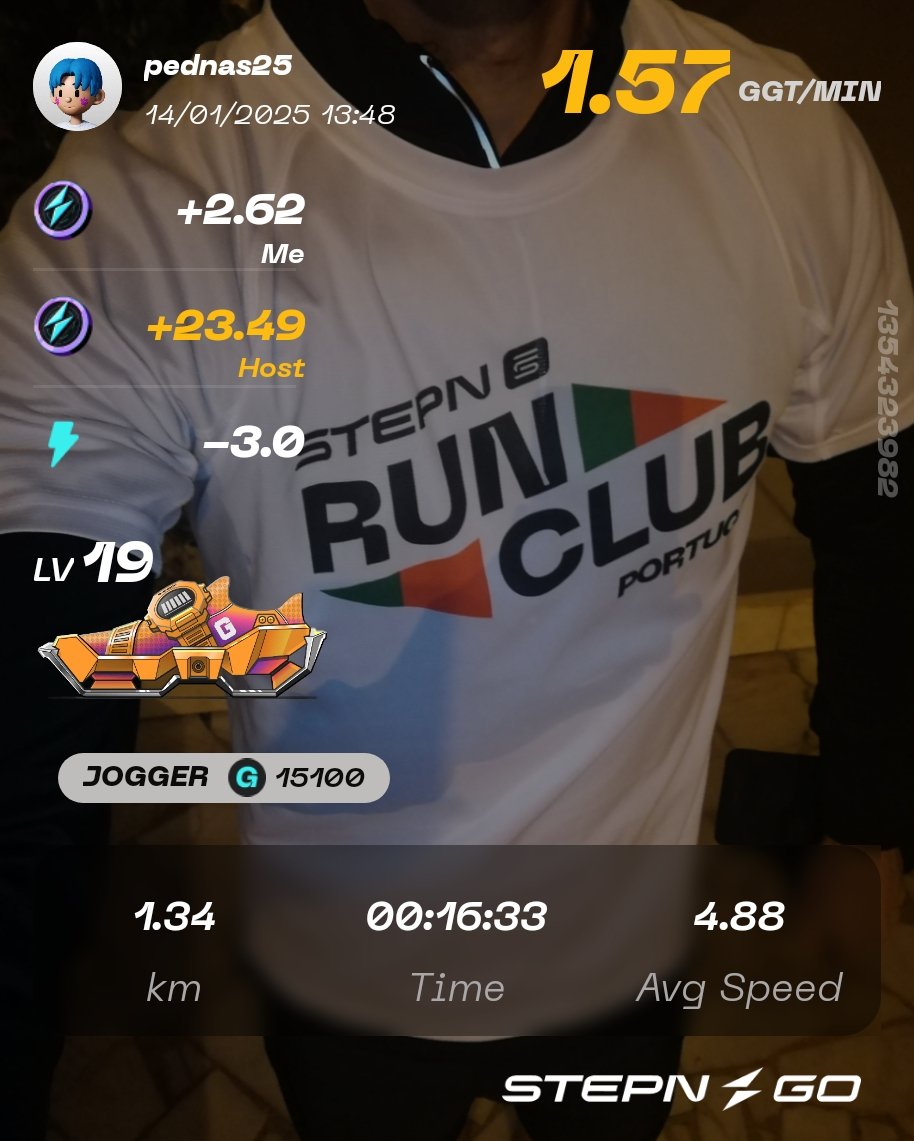 pednas25's tweet photo. Day 10 at @lourotrail Haus
#STEPN and #STEPNGO users claim an increase of their fisical activities, and a lot of them accomplish significative financial rewards 💰💰💰
You have to try it, and invite your friends to multiply your gains! 🚀
#STEPNRUNCLUB
#MOVETOEARN
#CRIPTOREWARDS https://t.co/M8IeYHqrky