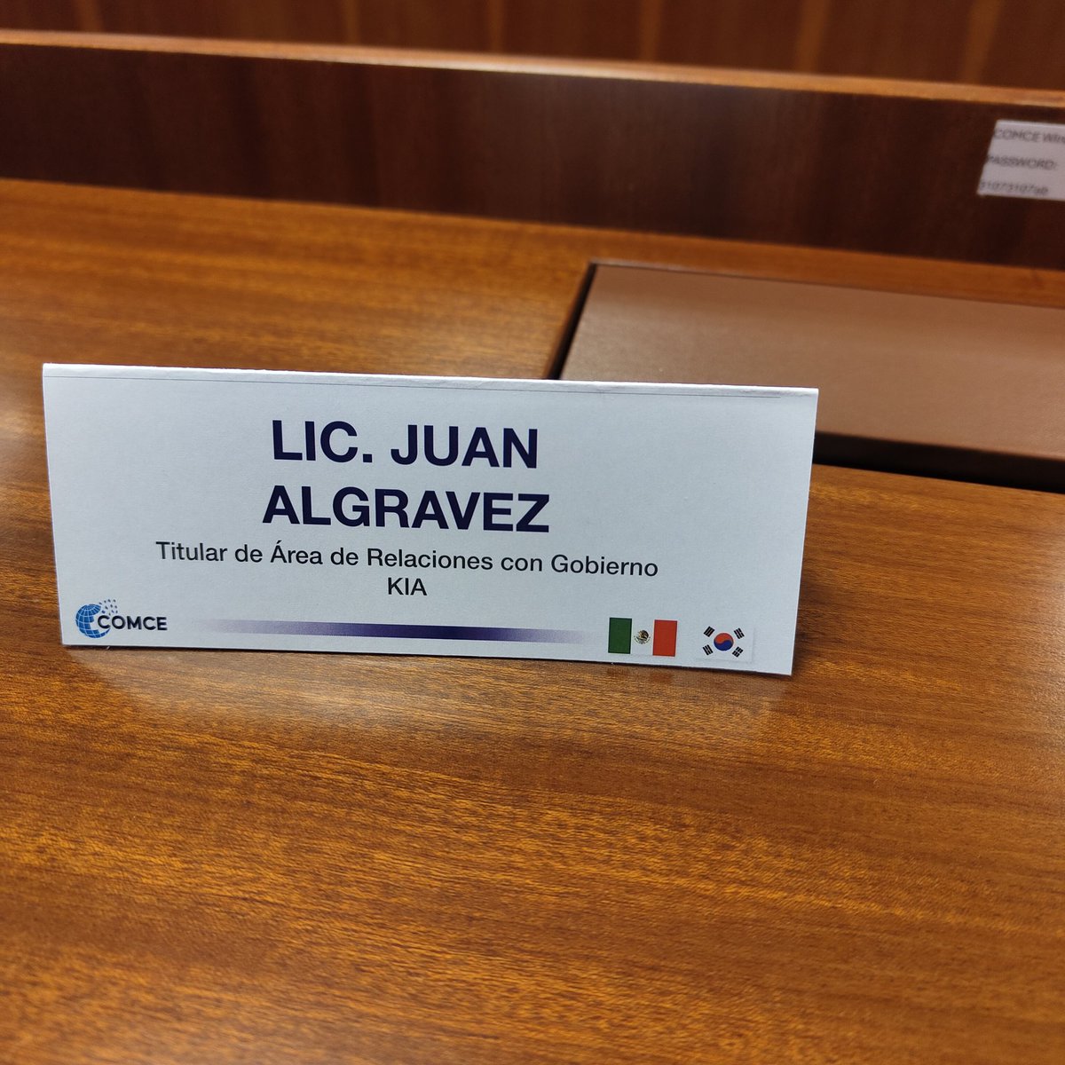 algravez's tweet photo. I had the privilege of representing KIA Mexico at the 2025 Mexico-South Korea Bilateral Business Committee organized by COMCE. The event included Amb. Huh and Amb. Peñafiel,  the future economic integration between South Korea and Mexico is exceptionally promising. https://t.co/k35K65BQ7B