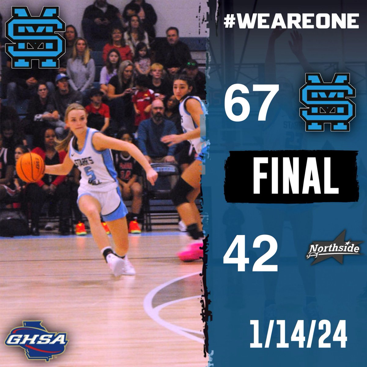 Starr’s Mill GBB (@smhsgirlsbball) on Twitter photo Starr’s Mill 67
Northside Columbus 41
TEAM win on the road! Move to 12-4, more work to do!
<a href="/AftynHeiden/">Aftyn Heiden</a> 18p (6 3s)
<a href="/Lindsey_Kopacek/">Lindsey Kopacek</a> 13p
AG Morrison 10p
<a href="/Ava_Glover11/">Ava Glover</a> 9p
<a href="/avahendrie2025/">avahendrie2025</a> 6p
Sophia Olson 5p
Josie Schwartz 4p
Natalia Moc 2p
WE ARE ONE!
<a href="/KyleSandy355/">Kyle Sandy</a> <a href="/SandysSpiel/">Sandy's Spiel</a> Starr’s Mill 67
Northside Columbus 41
TEAM win on the road! Move to 12-4, more work to do!
<a href="/AftynHeiden/">Aftyn Heiden</a> 18p (6 3s)
<a href="/Lindsey_Kopacek/">Lindsey Kopacek</a> 13p
AG Morrison 10p
<a href="/Ava_Glover11/">Ava Glover</a> 9p
<a href="/avahendrie2025/">avahendrie2025</a> 6p
Sophia Olson 5p
Josie Schwartz 4p
Natalia Moc 2p
WE ARE ONE!
<a href="/KyleSandy355/">Kyle Sandy</a> <a href="/SandysSpiel/">Sandy's Spiel</a>