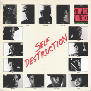 Jan 15, 1989: "Self Destruction" by The Stop the Violence Movement was released as a single. #80s 
<a href="/MrChuckD/">Chuck D</a> <a href="/FlavorFlav/">FLAVOR FLAV</a> , Heavy D, <a href="/IAmKRSOne/">IAMKRSOne</a> <a href="/RealDougEFresh/">Doug E. Fresh</a> , <a href="/mclyte/">MC Lyte</a> , Kool Moe Dee, <a href="/Wise_Roman/">Wise(Stetsasonic)</a> Stetsasonic