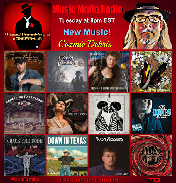 Coz is LIVE! #OnAirNow with New Music by 
<a href="/Tpickeringmusic/">Travis Pickering</a>
<a href="/FatalVisionband/">Fatal Vision</a>
<a href="/plunk88/">plunk88</a>
<a href="/EricTheSoo/">Eric & The Soo</a>
<a href="/REAVENMUSIC/">REAVEN</a>
<a href="/ryderrockband/">Ryder</a>
#SugarBones
<a href="/dustymoatsmusic/">Dusty Moats Music</a>
#BarberQ #SteveAnthony
<a href="/thecalebmills/">Caleb Mills🎧</a>
<a href="/tgilbertmusic/">Tyler Gilbert</a> 
&gt;musicmafiaradio.net 
🎧▶️player.live365.com/a20743?l