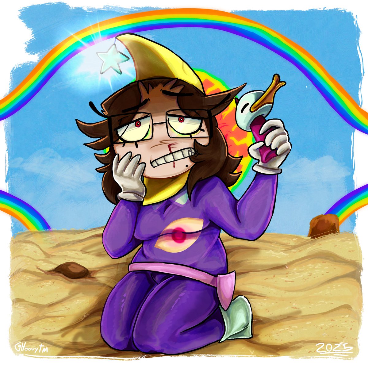 HoovyTm's tweet photo. IM CRINGE BUT I AM FREEEEEEEE!!!!!🗣️🗣️🗣️🔥🔥🔥 (My rl persona in Crescent's outfit)
Do yall fw Funny Pets???....
#funnypets #ryujimasuda #wakakomasuda #tvseries #kidsstation #cartoon #nostalgia #fanart #illustration https://t.co/jzt8upsSmM