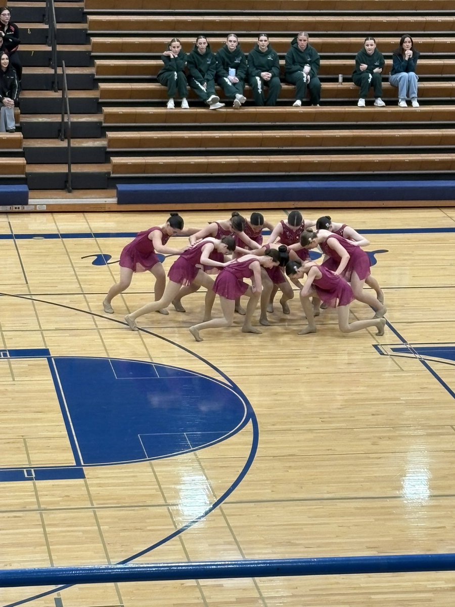 Varsity Dance getting ready to start their performance at tonight’s <a href="/UpstateEight/">UEC</a> Championship.