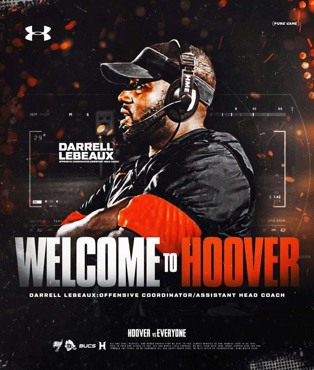Hoover Bucs Football (@bucsfootball) on Twitter photo π¨π¨ Huge news for the Hoover Football program π¨π¨ Welcome, <a href="/GeauxBeaux8/">Darrell LeBeaux</a> as our new Offensive Coordinator! Go Bucs! #connected #sailsup π΄ββ οΈπ΄ββ οΈπ΄ββ οΈ π¨π¨ Huge news for the Hoover Football program π¨π¨ Welcome, <a href="/GeauxBeaux8/">Darrell LeBeaux</a> as our new Offensive Coordinator! Go Bucs! #connected #sailsup π΄ββ οΈπ΄ββ οΈπ΄ββ οΈ