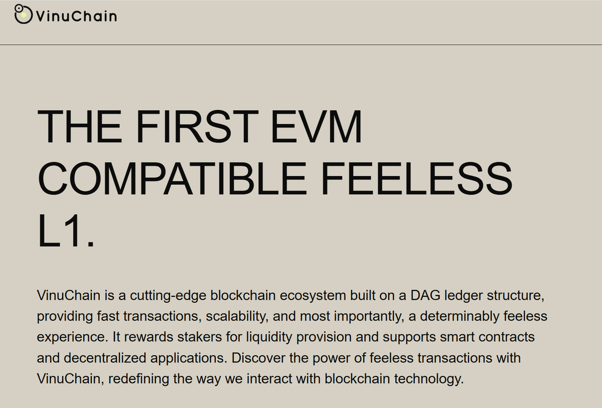 No fees. No delays. Just blockchain as it should be. #VinuChain