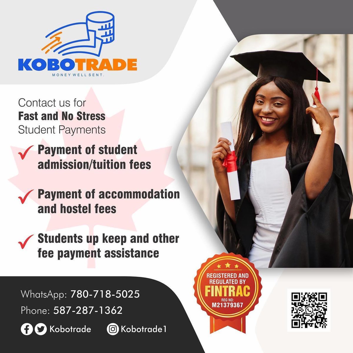 KoboTrade's tweet image. Use KOBOTRADE today!!
Enjoy seamless transactions with Zero Fees!!
linktr.ee/kobotrade

#moneyremittance #ncabc #ncac #ncaedm #ncanb #ncagta #nigeriancanadians #nigeria #business #trend #africancanadian #alberta #money #uoft
#ubcnigeria #ubc #4elements