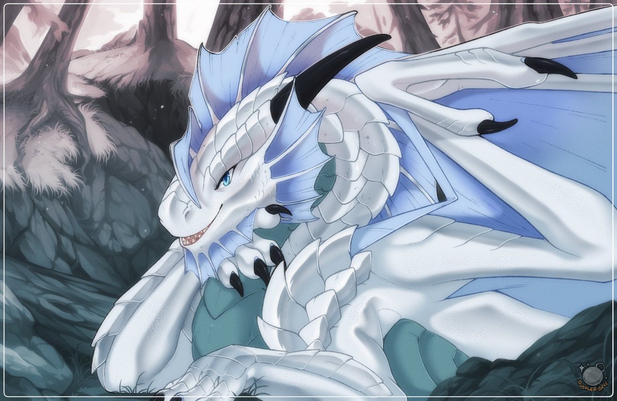 Silver Dragon commish for anonymous 💖