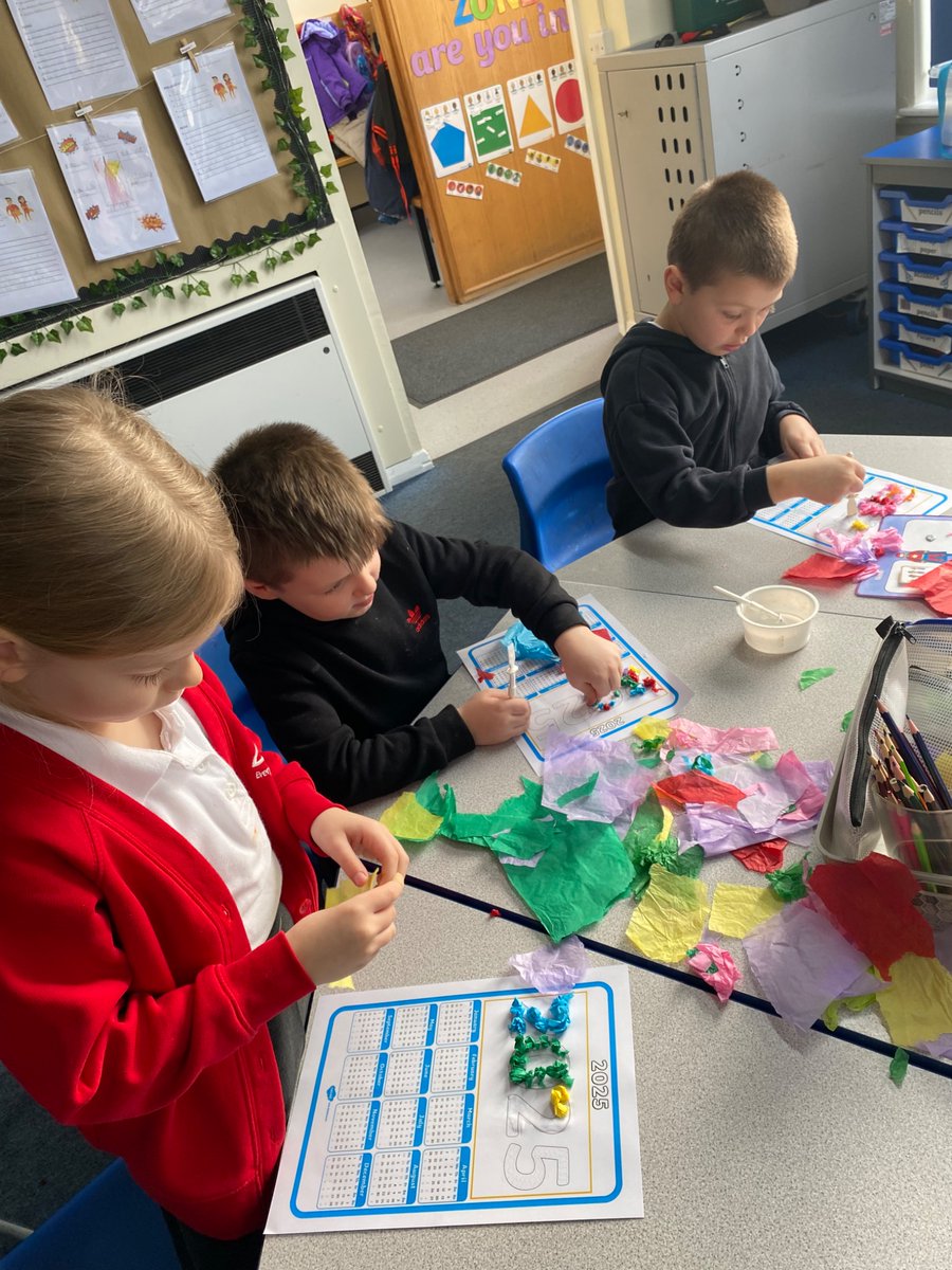 StAntsShipley's tweet photo. We had a lovely first day back in class 2. This afternoon we created 2025 calendars #teamsas https://t.co/IJ4oPcBDCV