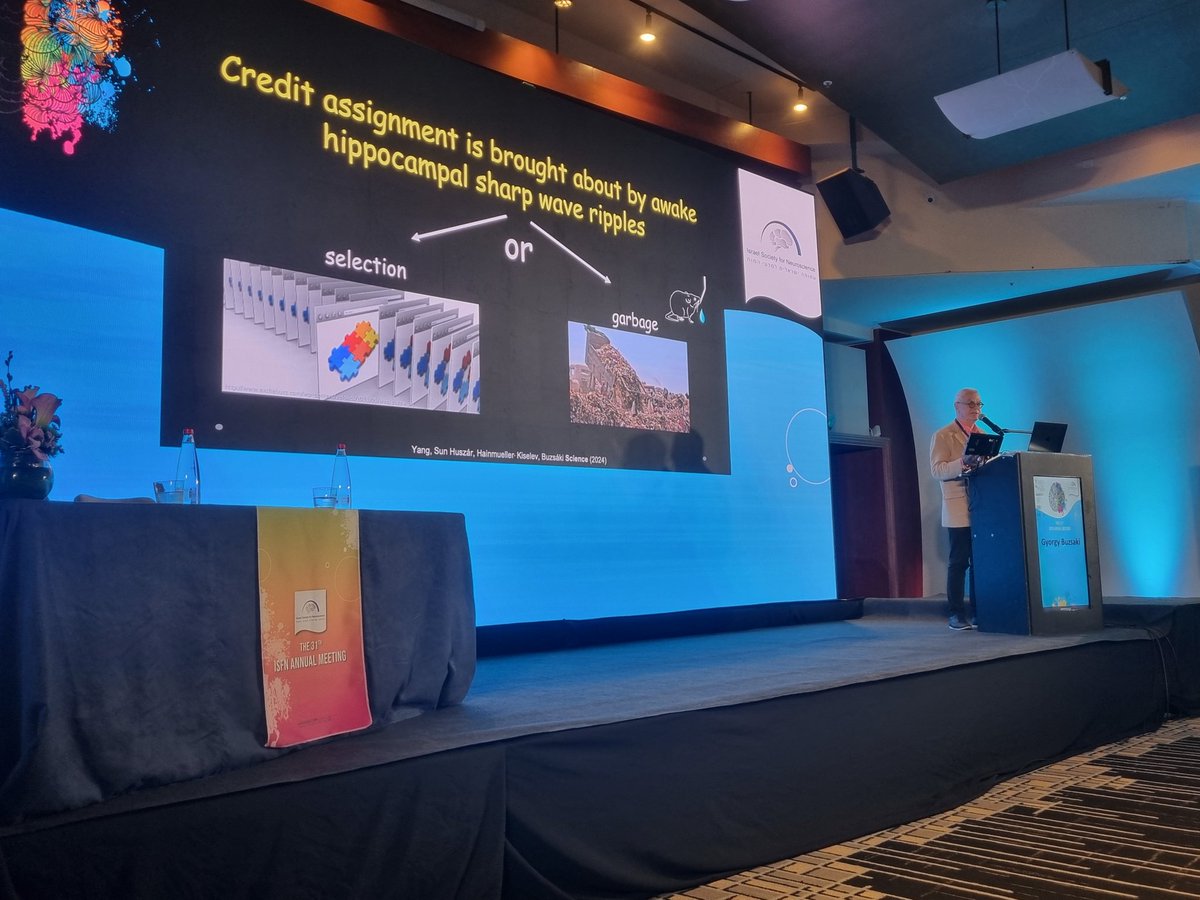 IdoAizenbud's tweet image. A few wonderful days at #ISFN2025, getting a taste of the current state of neuroscience research in Israel. It was especially exciting to attend a plenary lecture by @brainrhythms that his book "The Brain from Inside Out" really inspired me even before I started my PhD.