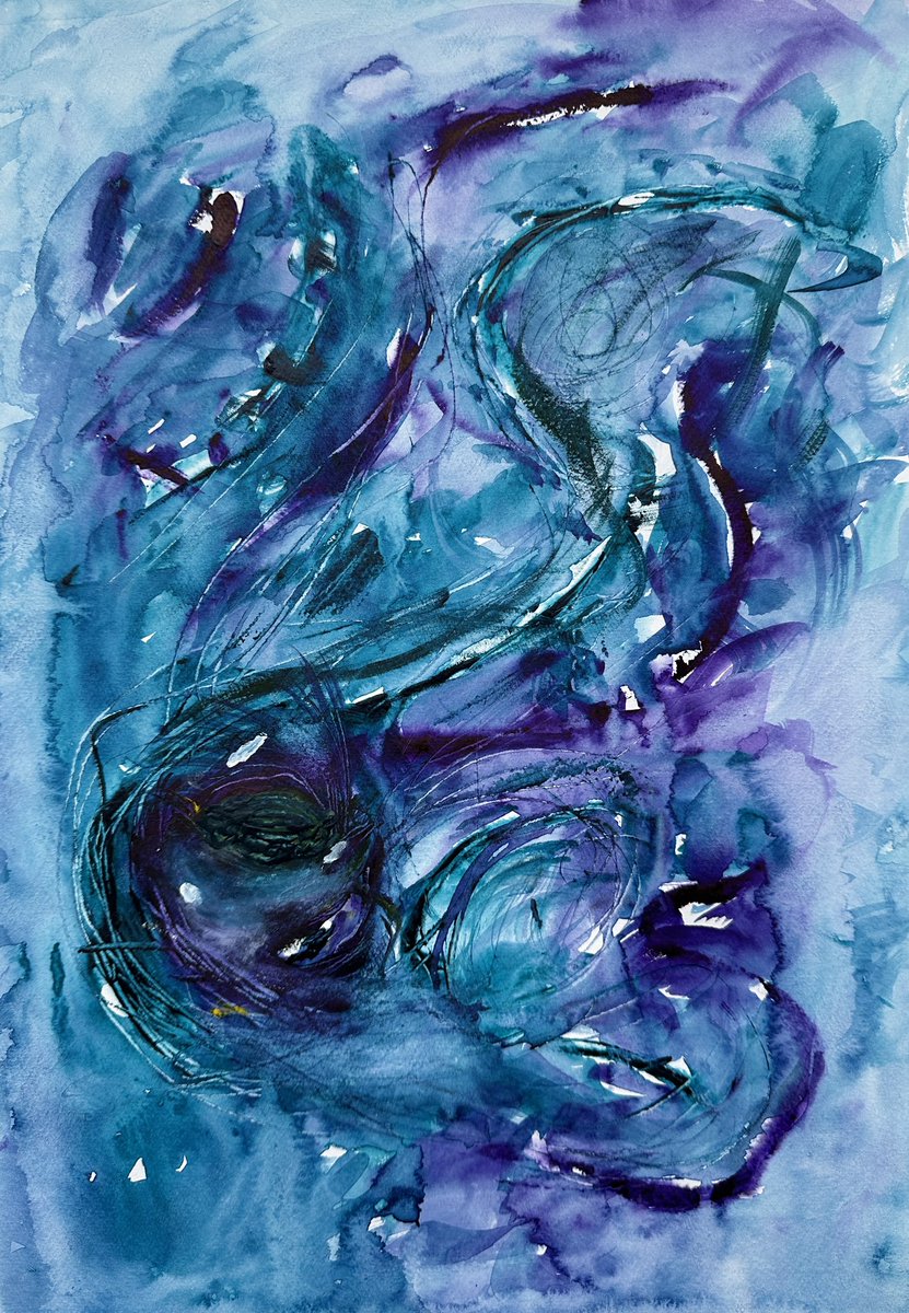 <a href="/muriellondon/">Muriel Lherm</a> ✨Energy of Wisdom and Intuition✨
From the watercolor collection 'Cosmic Energies'.

14/15 • 15 XTZ

objkt.com/tokens/KT1D5gE…